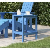 vidaXL Măsuță Grădină Adirondack Albastru Acvatic 38x38x46cm HDPE Rezistentă Intemperii