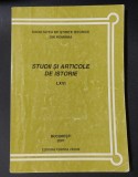 Societatea de Stiinte Istorice din Romania, Studii si articole de istorie, LXVI