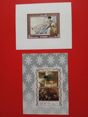 AJMAN, PICTURI - COLIȚE MNH foto