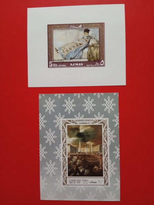 AJMAN, PICTURI - COLIȚE MNH