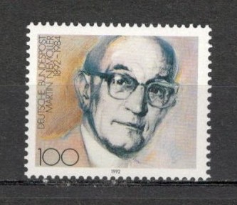 Germania.1992 100 ani nastere M.Niemuller-teolog MG.760 foto