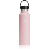 Hydro Flask Standard Mouth Flex Cap sticlă termos culoare Pink 621 ml