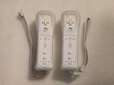 Kit Controller Nintendo Wii Remote Motion Plus RVL-036, huse + curele - alb