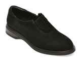 Pantofi EPICA negri, DA7048, din piele intoarsa