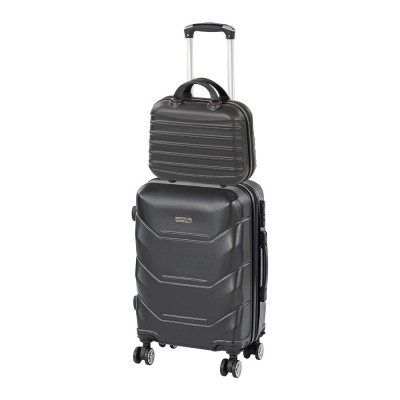 TraveLux Max II gurul&amp;oacute;s bőr&amp;ouml;nd szett fekete foto