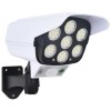 Camera Supraveghere Falsa Solara 77 LED, Senzor Miscare, Iluminare Gradina, IP66