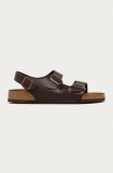 Birkenstock sandale Milano barbati, culoarea maro, 34101