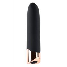 Glont Vibrator The Gold Standard, 10 Moduri Vibratii, Silicon, USB, Negru,10 cm