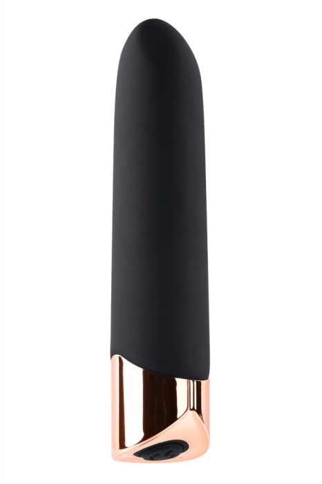 Glont Vibrator The Gold Standard, 10 Moduri Vibratii, Silicon, USB, Negru,10 cm