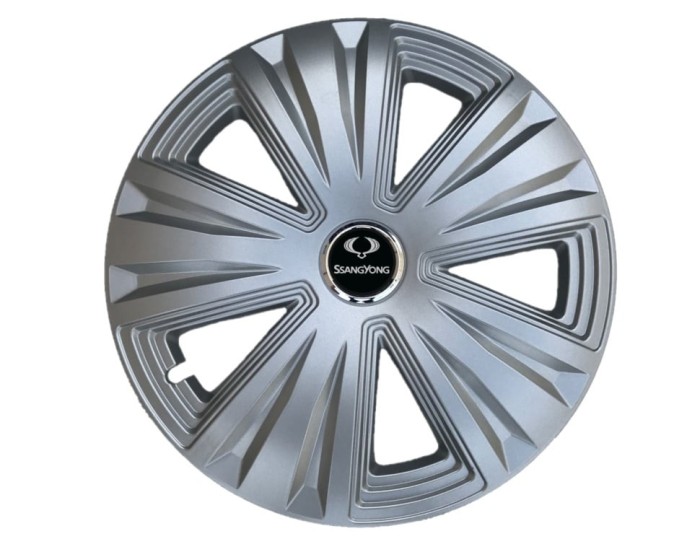 Set 4 capace roti Glory Gri R15 pentru gama auto SsangYong