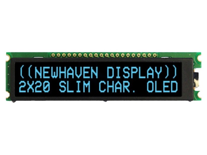 Afişaj OLED alfanumeric 20x2 albastru