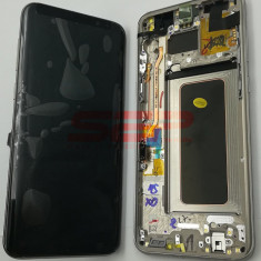 LCD+Touchscreen cu Rama Samsung Galaxy S8+ / S8 Plus / G955F GOLD original