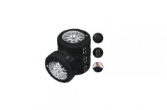 Set Huse Roti Petex, 14-18 inch, 66cm, 4 buc, Negru foto