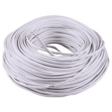 Cablu pentru boxe, alb, 2 x 1.5 mm, 100 m / rola