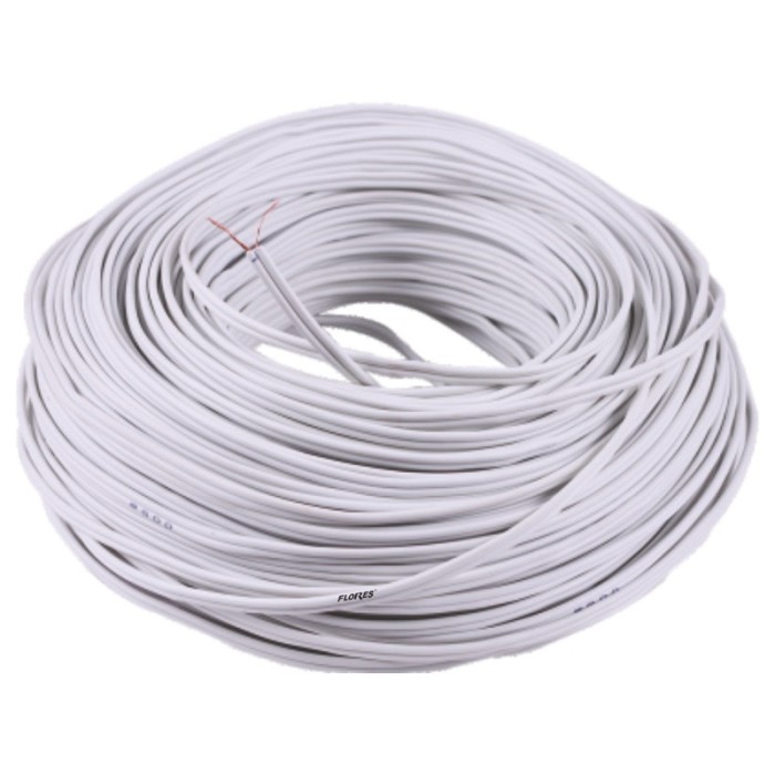 Cablu pentru boxe, alb, 2 x 1.5 mm, 100 m / rola