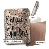 Everyday I&#039;m Sparkling Glitter Stationery Box