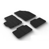 Set covorase auto din cauciuc Toyota Aygo X/Cross Hatchback Facelift 02.2023-, Negru, Gledring, 4 buc.