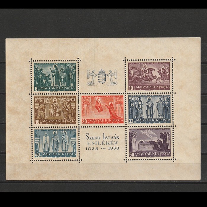 Szent Istv&aacute;n Blokk (Colita Sfantul Stefan) LP611617 1938