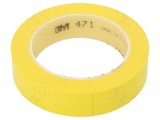 Bandă de marcare galbenă 33m x 25mm