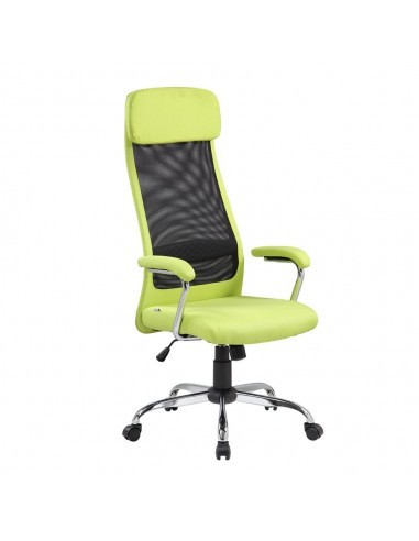 Scaun directorial GN102, mesh, mecanism balans, rotire 360&deg;, inaltime ajustabila, 120 kg, verde