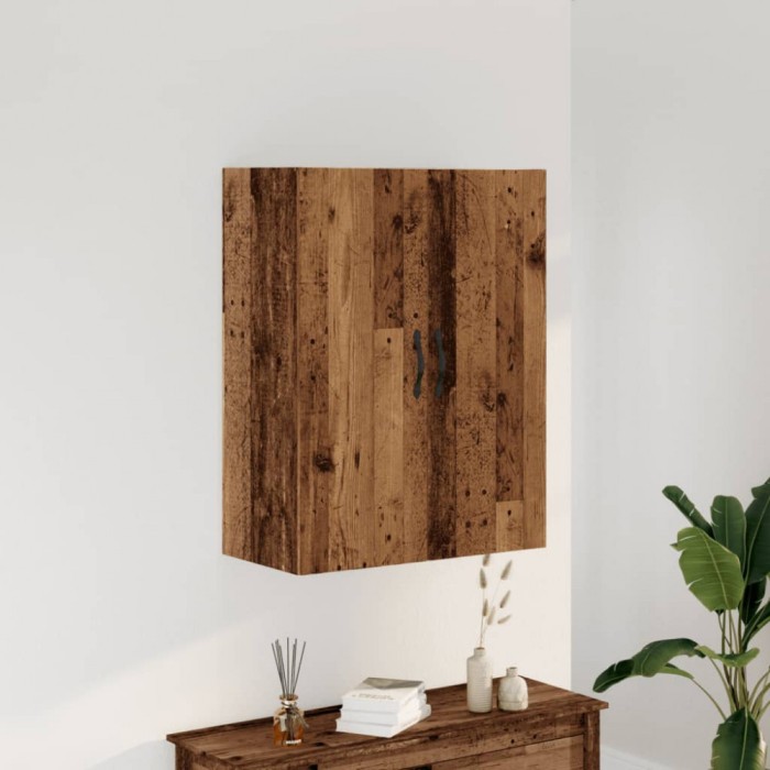 Gossi dulap montat pe perete lemn vechi 69,5x34x90 cm lemn prelucrat