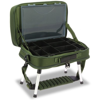 NGT Carp Case System PLUS - - Bivvy Table, Tackle Box and Two Tier Bag foto
