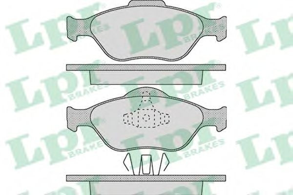 Set placute frana,frana disc FORD KA (RB) (1996 - 2008) LPR 05P1088