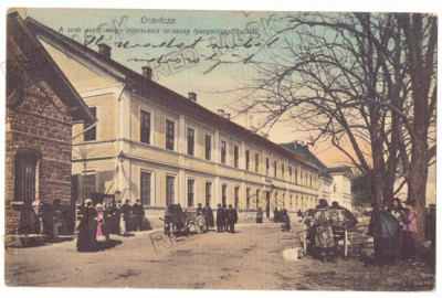 4375 - ORAVITA, Caras-Severin, Market, Romania - old postcard - used - 1917 foto