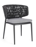 Cumpara ieftin Set 4 scaune gri negru Noelia 60x64x80 cm