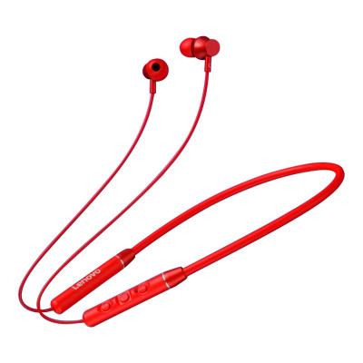 Casti Bluetooth Lenovo QE03, Bluetooth 5.0, Neckband, Rosie foto