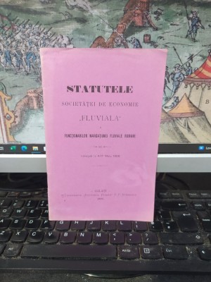 Statutele Societăței de economie Fluviala a Funcționarilor Navigațiunei fluviale rom&amp;acirc;ne, &amp;icirc;nființată la 4/17 Mai 1909, Galați 1909, 054 foto