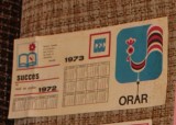 Orar vechi cu calendar CEC 1973 perioada comunista