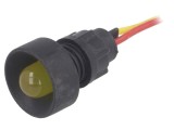 Lampa LED Control Galbena ELPROD LKS12-24-Y 12-24V Dioda LED &Oslash;13mm IP20