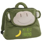 Rucsac Gradinita Copii Derform Maimutica Verde, 23x29x11 cm, Fete Baieti Prescolari