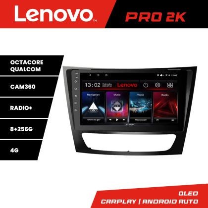 Navigatie Mercedes W211 W219 Lenovo Kit-090 8 core QLED 2K 8+256 360 Android Waze USB Navigatie Internet Youtube Radio CarStore Technology