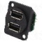 Conector USB A, in&amp;#351;urubare, orificiu pentru &amp;#351;urub conic, pt. montare pe panou, CLIFF - CP30100