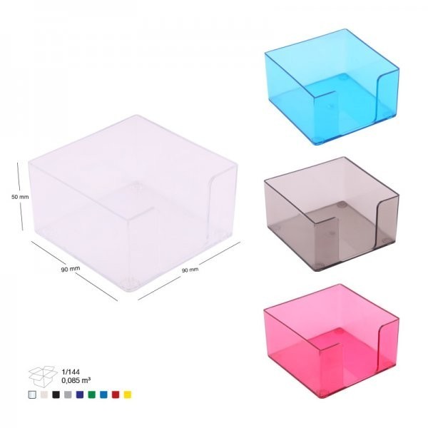 Suport cub colorat pentru notite si etichete - Negru