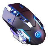 Cumpara ieftin Mouse Nou pentru Gaming, E-Sports A4, 1600dpi, 6 Butoane, RGB, Negru, Wireless NewTechnology Media