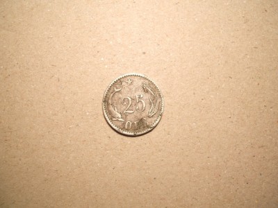 DANEMARCA 25 ORE 1894 ARGINT foto