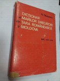 DICTIONAR AL MARILOR DREGATORI DIN TARA ROMANEASCA SI MOLDOVA