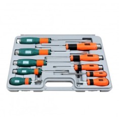 Set 10 surubelnite Bass BS-3811, Cr-V, cu recuperator magnetic