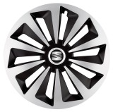 Cumpara ieftin Set 4 capace roti Fox Gri-Negru R17 pentru gama auto Seat, Autohelix MSA