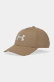 Under Armour sapca Blitzing culoarea bej, cu imprimeu, 1376701