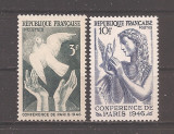 Franta 1946 - Conferința de pace, MNH, Nestampilat