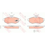 Placute frana Citroen C2 (Jm), 09.2003-, C3 1 (Fc), 02.2002-, Motorizare 1.1, TRW