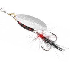 Lingurita Rotativa MIKADO Spinner M-Grub, Silver / Black Tiger, Nr.2, 7g foto