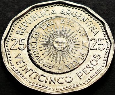 Moneda exotica comemorativa 25 PESOS - ARGENTINA, anul 1966 *cod 5073 foto