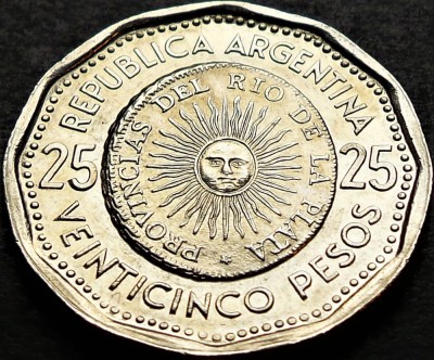 Moneda exotica comemorativa 25 PESOS - ARGENTINA, anul 1966 *cod 5073 foto