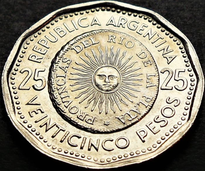 Moneda exotica comemorativa 25 PESOS - ARGENTINA, anul 1966 *cod 5073