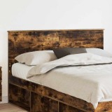 vidaXL Tăblie cap cu headboard Stejar fumuriu 140 cm Lemn compozit 888303